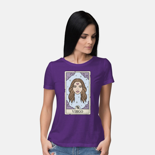 Virgo Card-Womens-Basic-Tee-Maria