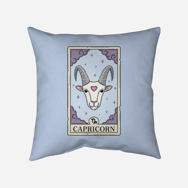 Capricorn Card-None-Removable Cover w Insert-Throw Pillow-Maria