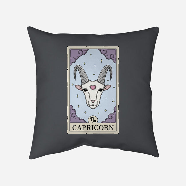 Capricorn Card-None-Removable Cover w Insert-Throw Pillow-Maria