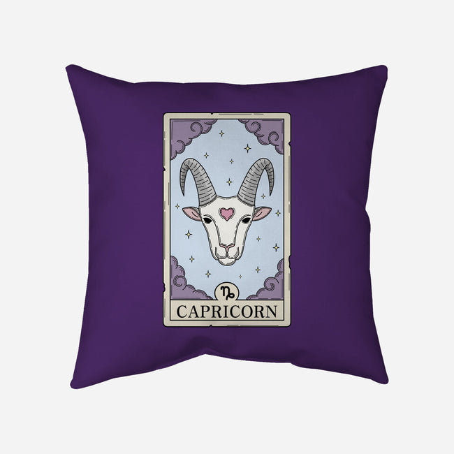 Capricorn Card-None-Removable Cover w Insert-Throw Pillow-Maria