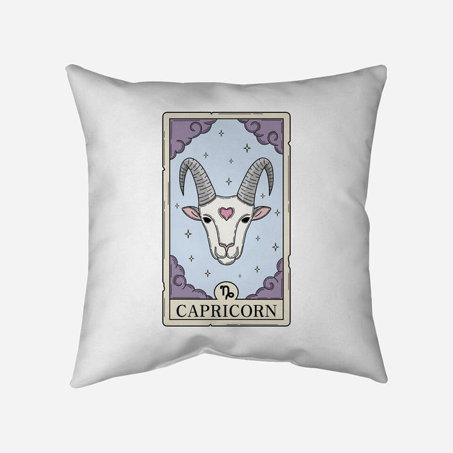 Capricorn Card-None-Removable Cover w Insert-Throw Pillow-Maria
