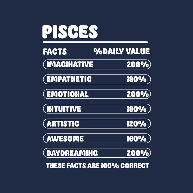 Pisces Facts Chart-None-Glossy-Sticker-MaxoArt