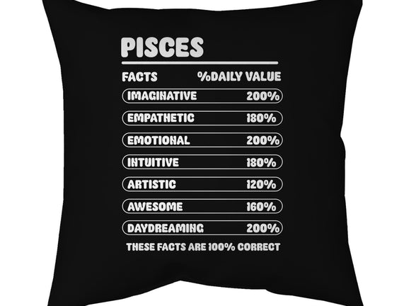 Pisces Facts Chart