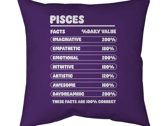 Pisces Facts Chart