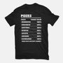Pisces Facts Chart-Unisex-Basic-Tee-MaxoArt