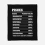 Pisces Facts Chart-None-Fleece-Blanket-MaxoArt