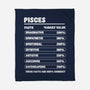 Pisces Facts Chart-None-Fleece-Blanket-MaxoArt
