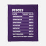 Pisces Facts Chart-None-Fleece-Blanket-MaxoArt