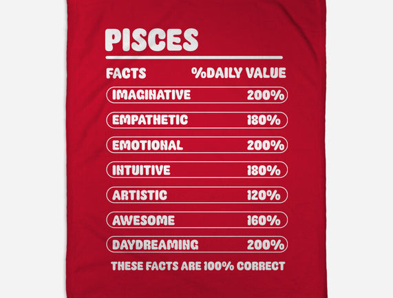 Pisces Facts Chart