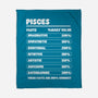 Pisces Facts Chart-None-Fleece-Blanket-MaxoArt