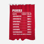 Pisces Facts Chart-None-Polyester-Shower Curtain-MaxoArt
