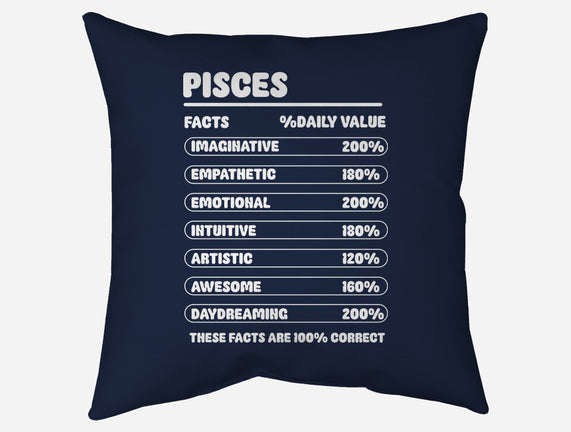 Pisces Facts Chart