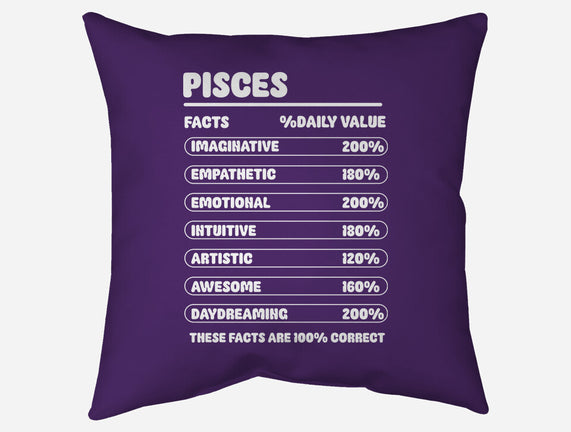 Pisces Facts Chart