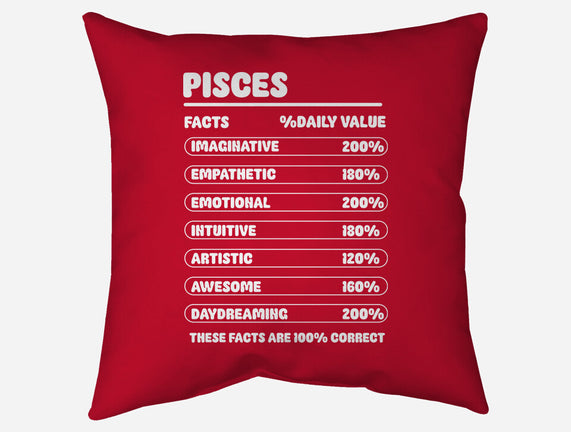 Pisces Facts Chart