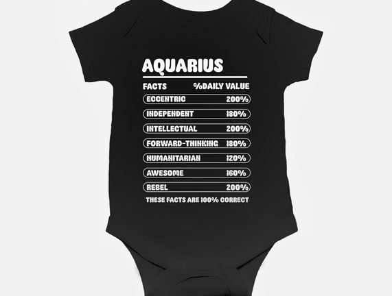 Aquarius Facts Chart