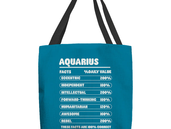 Aquarius Facts Chart