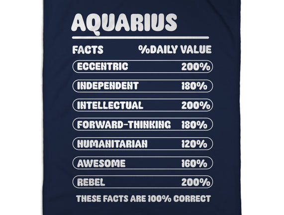 Aquarius Facts Chart