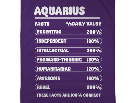 Aquarius Facts Chart