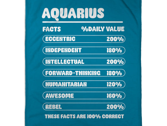 Aquarius Facts Chart