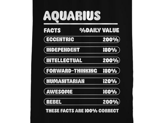 Aquarius Facts Chart