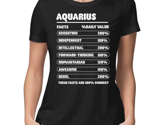 Aquarius Facts Chart