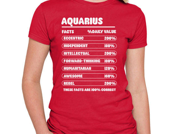 Aquarius Facts Chart