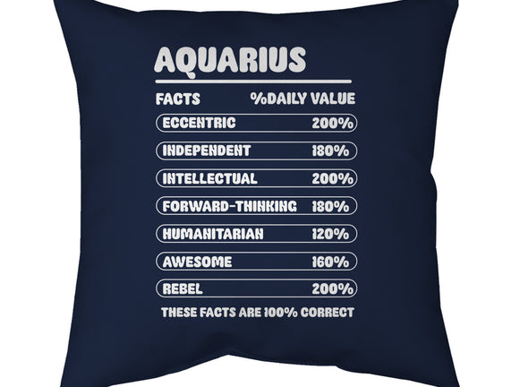 Aquarius Facts Chart