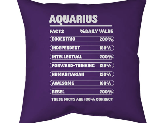 Aquarius Facts Chart