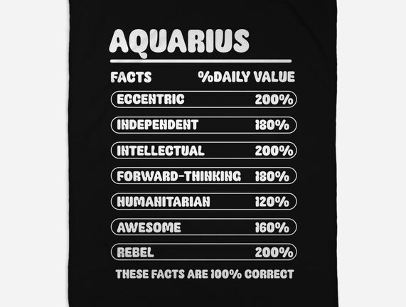 Aquarius Facts Chart