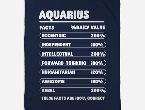 Aquarius Facts Chart