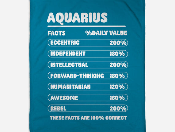 Aquarius Facts Chart