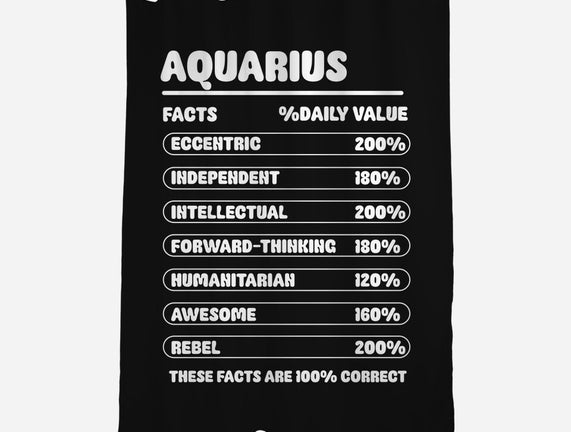 Aquarius Facts Chart