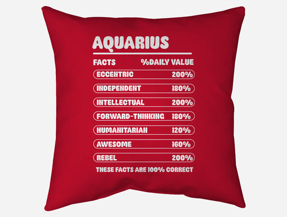 Aquarius Facts Chart