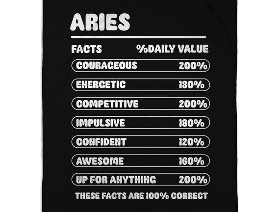 Aries Facts Chart