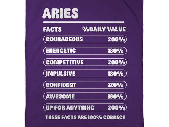 Aries Facts Chart