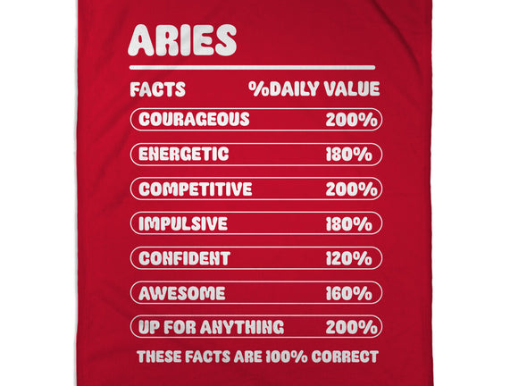 Aries Facts Chart