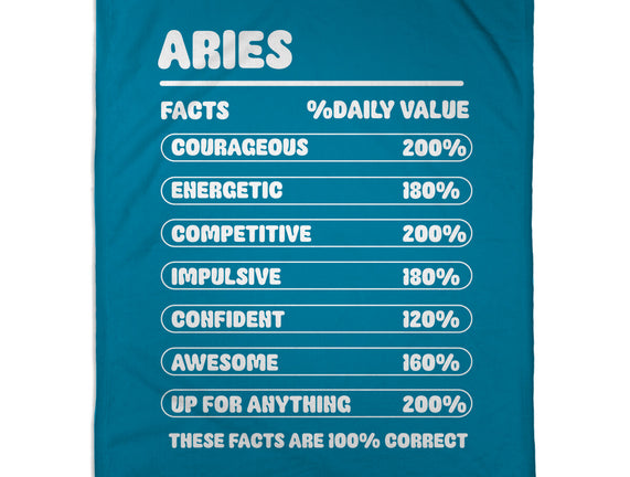Aries Facts Chart