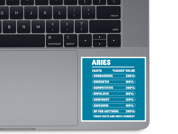 Aries Facts Chart