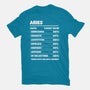 Aries Facts Chart-Womens-Basic-Tee-MaxoArt