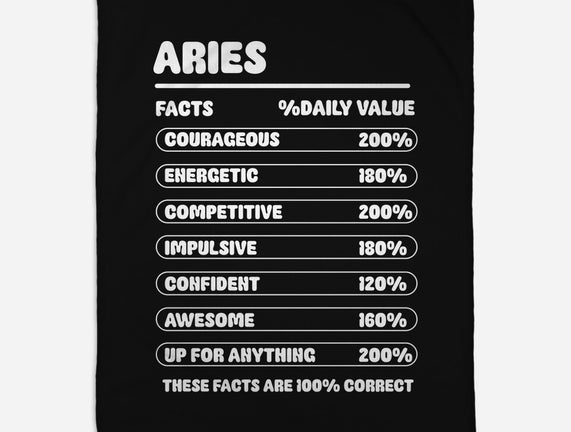 Aries Facts Chart