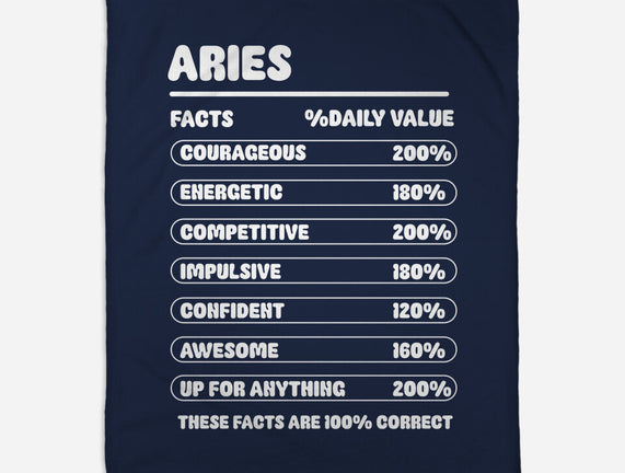 Aries Facts Chart