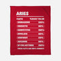 Aries Facts Chart-None-Fleece-Blanket-MaxoArt