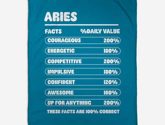 Aries Facts Chart