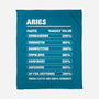 Aries Facts Chart-None-Fleece-Blanket-MaxoArt