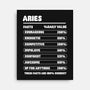 Aries Facts Chart-None-Stretched-Canvas-MaxoArt