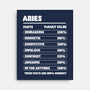 Aries Facts Chart-None-Stretched-Canvas-MaxoArt