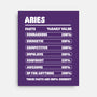 Aries Facts Chart-None-Stretched-Canvas-MaxoArt