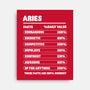 Aries Facts Chart-None-Stretched-Canvas-MaxoArt
