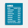 Aries Facts Chart-None-Stretched-Canvas-MaxoArt