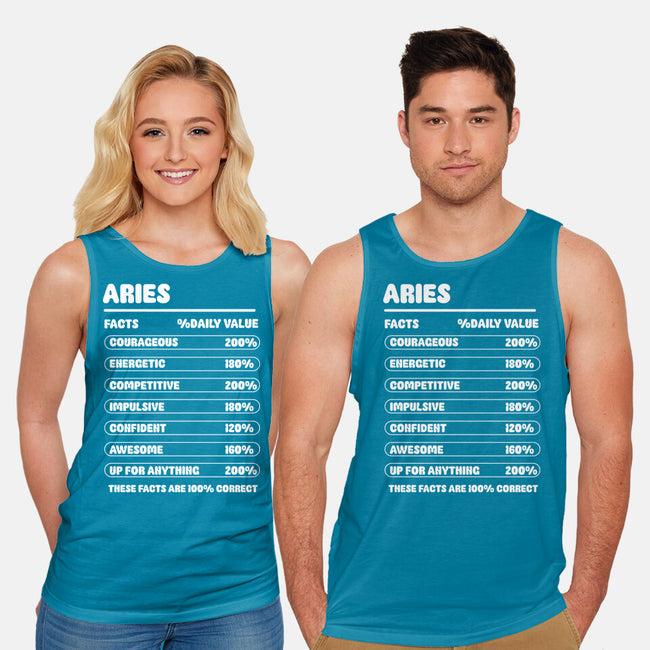 Aries Facts Chart-Unisex-Basic-Tank-MaxoArt
